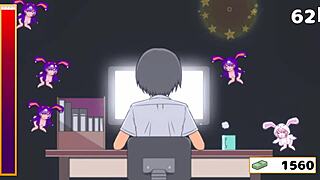 she got really horny playing with megu in this naked 3d japanese hentai game ep 5