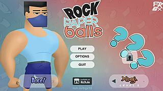 Raw Femdom Handjob And Blowjob In Rock Paper Balls Indie Game