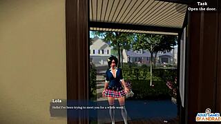 First time meeting Lola my beautiful neighbor with big natural boobs