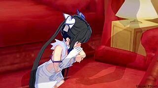 Danmachi Petite Hestia Has Sex In Mansion