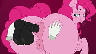 pinkipie's massive ass shakes in wild hentai action