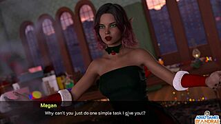 Steamy Christmas kiss in The Seven Deadly Sins hentai game