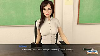 Quality time with stepmom Elizabeth in hot hentai game