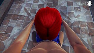 Mística from X-Men in Wild 3D Anime Hentai Creampie Action