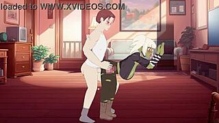 Futa x Mako's intense hentai scene