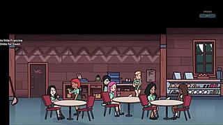 Beautiful women with big cans in a 3D animated porn movie