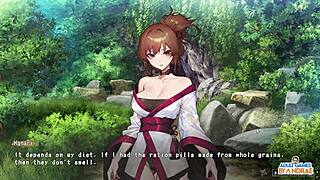 Half-demon shinobi gets a creampie in this anime porn video