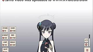 Kisaki's erotic gameplay in a hentai video