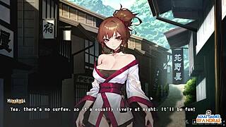 Half-demon shinobi gets a creampie in this anime porn video