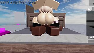 A white Roblox player has rough sex with a BBC and gets a messy ending