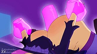Heroes and villains in cartoon porn
