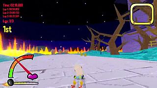 Chatting about shady lewd kart gameplay in this hentai session