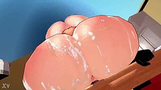 Perfect ass in hot cartoon adult fun