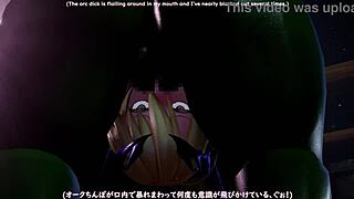 throat semen aphrodisiac pleasure fall unfolds with creampie big tits deepthroat in 3d hentai.