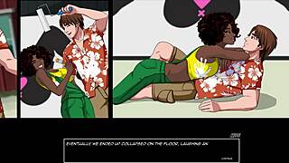 paradise lust 2 features luana giving an unforgettable blowjob in gaming heaven.