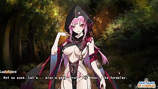 Half-demon shinobi gets a creampie in this anime porn video