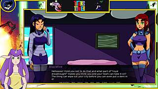 teen titans tower part 1 has lizard queen banging hard