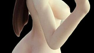 Hentai with Femdom and Anal Sex with D.va on the background