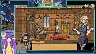 Muscular witch trainer in cartoon porn video