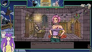 Muscular witch trainer in cartoon porn video