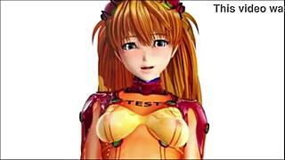 Evangalion Cowgirl Ridin’ Hard, Oh Man, So Hot!