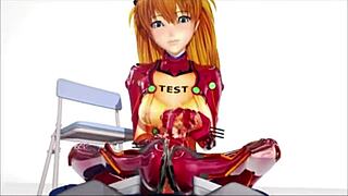 Evangalion Cowgirl Ridin’ Hard, Oh Man, So Hot!