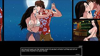 Mina's big white cock riding experience in Paradise Lust 2