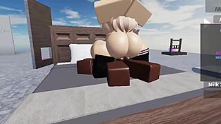 A white Roblox player has rough sex with a BBC and gets a messy ending