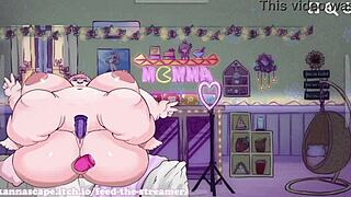 Singleplayer streamer's anime porn adventure with a chubby heroine