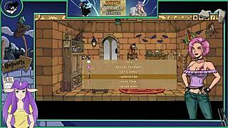 Muscular witch trainer in cartoon porn video