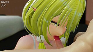 Yukihana Lamy hentai delivers a steamy blowjob and creampie in 3D Hololive clip.