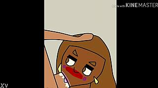 Cartoon porn with an anime theme featuring an oral sex scene