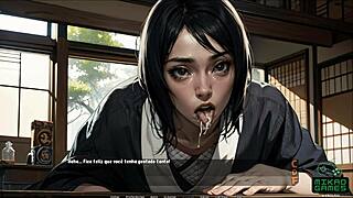 Shizune's secretarial skills include a hot lunchtime surprise