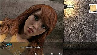 Purple-haired teen in erotic cartoon WVM 28 gets naked