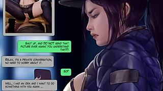 Man, Akali from League of Legends gets blackmailed into wild train action!