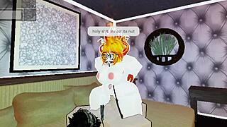 Cute fire girl slammed hard by big white cock in part 2!