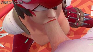Animated Kiriko in Overwatch action