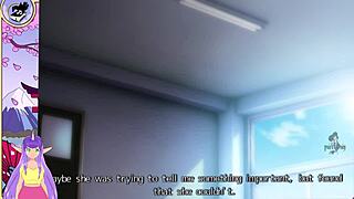 School Days hentai part 2 unfolds with sexy Asian classroom tension