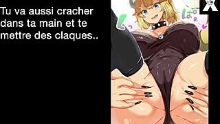 bowsette commands you to be her slut with joi cei sissy anal instructions using toys for cum swallowing and bdsm submission in french