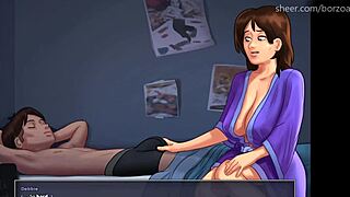 Stepmother's big ass and tits save me from punishment