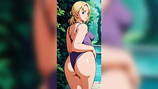 Teasing glimpse into hentai featuring that irresistible big ass temptation