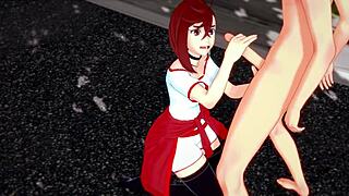 Momo Ayase gets a facial with a huge load in the middle of the town