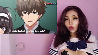College students in an orgy with a tattooed hentai couple