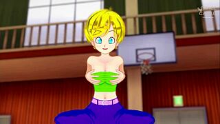 Sensual scenes with Dragon Ball girls: Android 18 to Milk