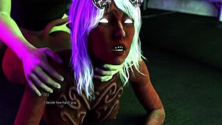 Hot blonde demon girl's wild anal and cowgirl sex adventure