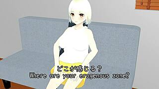 azu slender gal sample movie featuring anime style slender girl