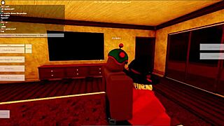 horny succubus gets down and dirty in a roblox condo.