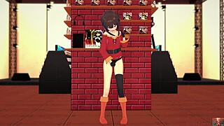 19-YEAR-OLD MEGUMIN COSPLAYER DELIVERS a SENSUAL SELF-EXPLORATION SHOW