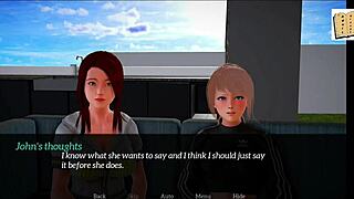 Redhead teen gets naughty with her new family in animated porn