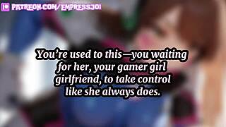 Cartoon girlfriend dominated by mistress